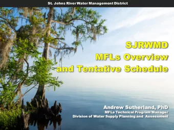 And  Andrew  rew Suthe  utherland  land,  , PhD  hD  MF  MFLs Technical Program  m Ma  Manager