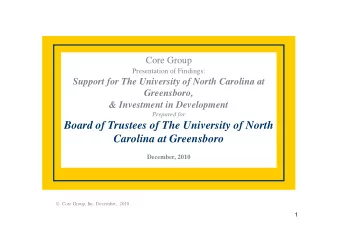 Board of Trustees of The University of North  Board of Trustees of The University of North