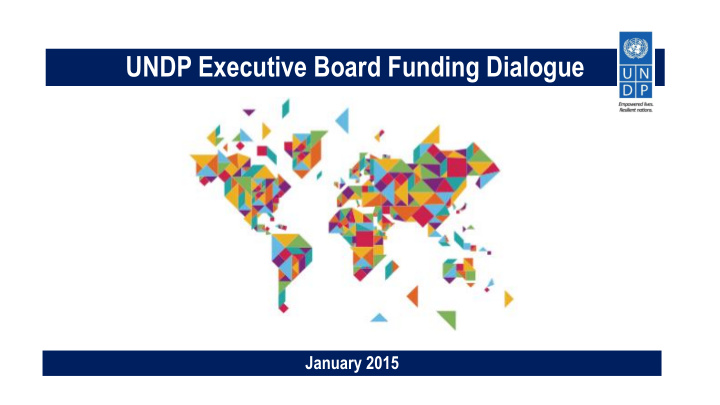 undp executive board funding dialogue