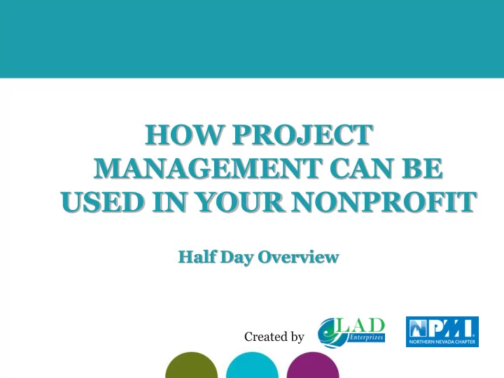 created by course providers agenda basic project