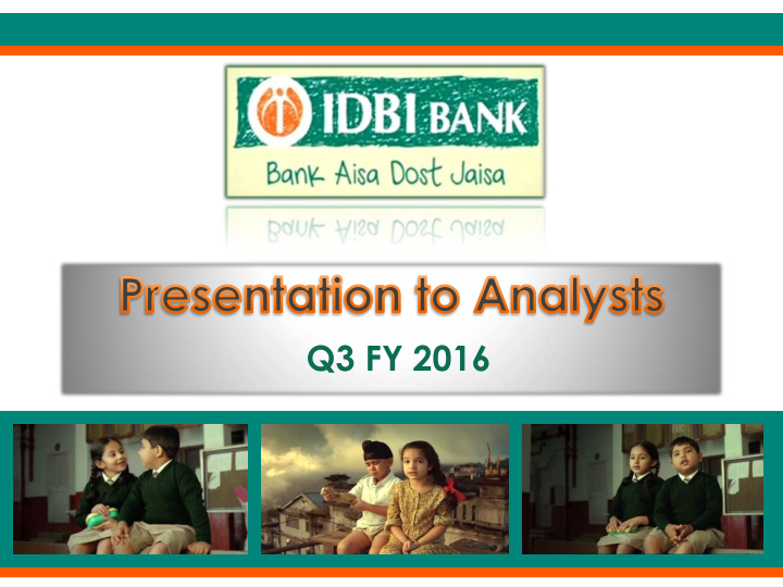 q3 fy 2016 disclaimer certain statements contained in