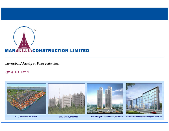 investor analyst presentation