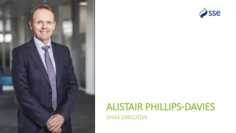 ALISTAIR PHILLIPS-DAVIES  CHIEF EXECUTIVE  FINANCIAL RESULTS FOR THE SIX MONTHS TO 30 SEPTEMBER