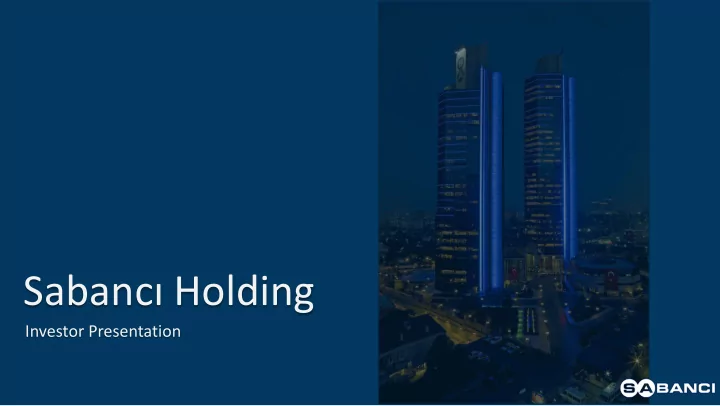 sabanc holding