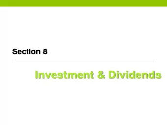 Investment &amp; Dividends  Investment in associated company 1  Definition: Investment The
