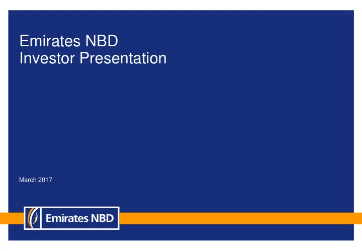 investor presentation