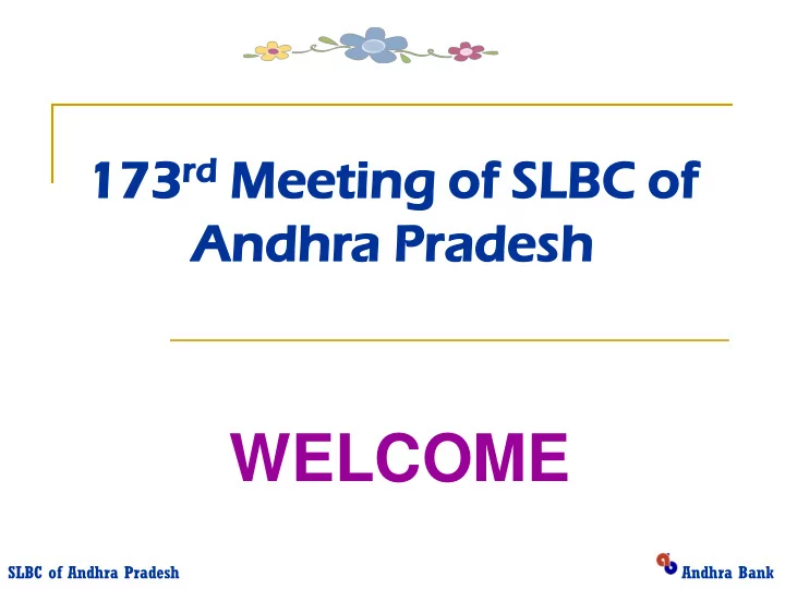 welcome