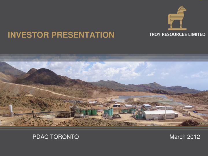 investor presentation