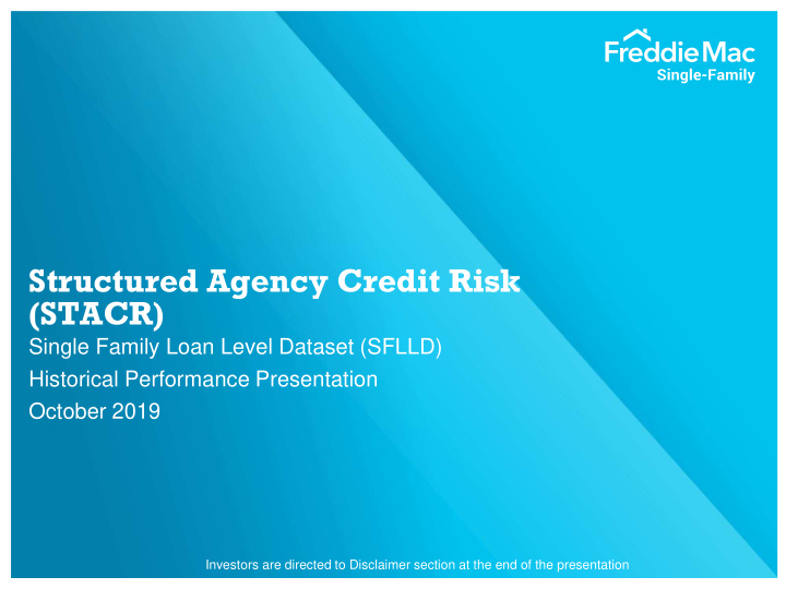 structured agency credit risk stacr