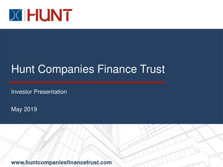 hunt companies finance trust