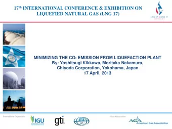 17 th INTERNATIONAL CONFERENCE &amp; EXHIBITION ON 17 th INTERNATIONAL CONFERENCE &amp; EXHIBITION