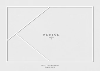 Commencer  pagination  1 !!!  2018 First-Half results  July 26, 2018  DISCLAIMER  This