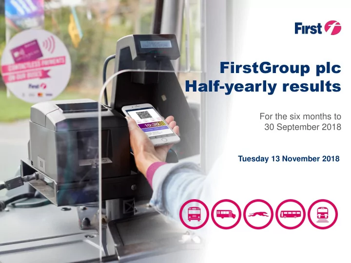 firstgroup plc half yearly results