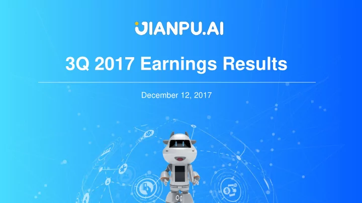 3q 2017 earnings results