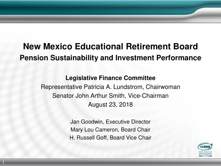 new mexico educational retirement board