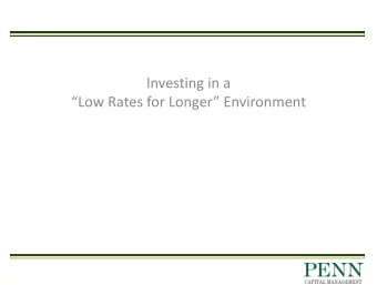 Refinancing Activity Pushes out the Maturity Wall  Record capital market conditions improved