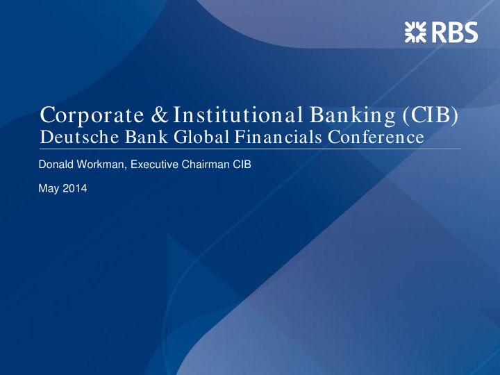 corporate institutional banking cib