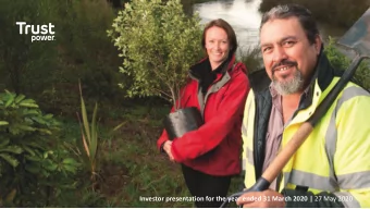 Investor presentation for the year ended 31 March 2020 | 27 May 2020  1. Investor Presentation for