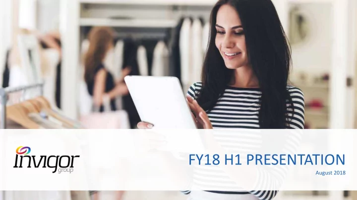 fy18 h1 presentation