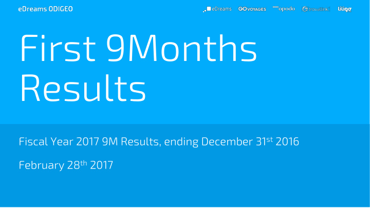 first 9months results