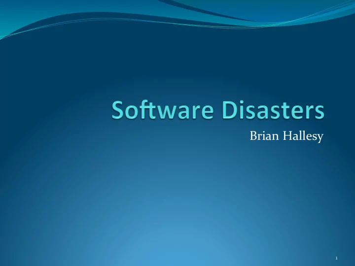 brian hallesy