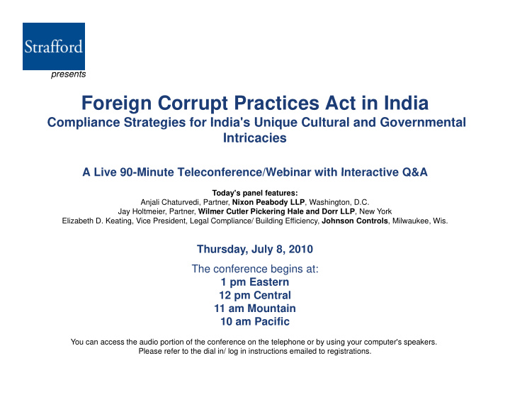 foreign corrupt practices act in india