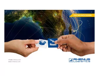 1  We live to provide services  for several hundreds of thousands of customers  every day