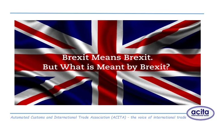 automated customs and international trade association