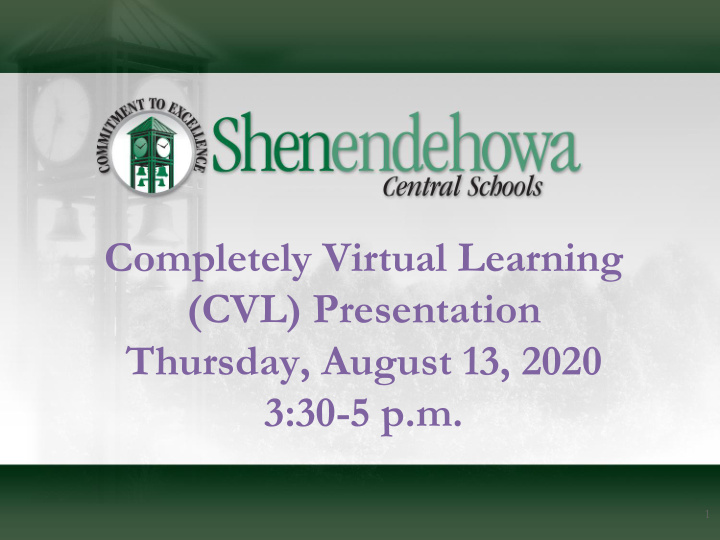 completely virtual learning cvl presentation thursday
