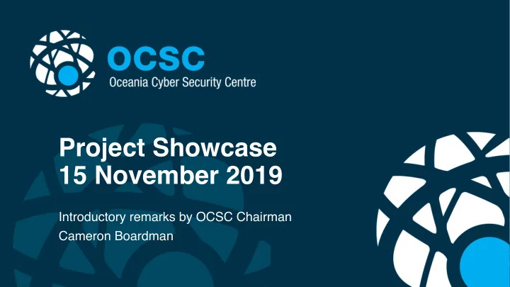 project showcase 15 november 2019