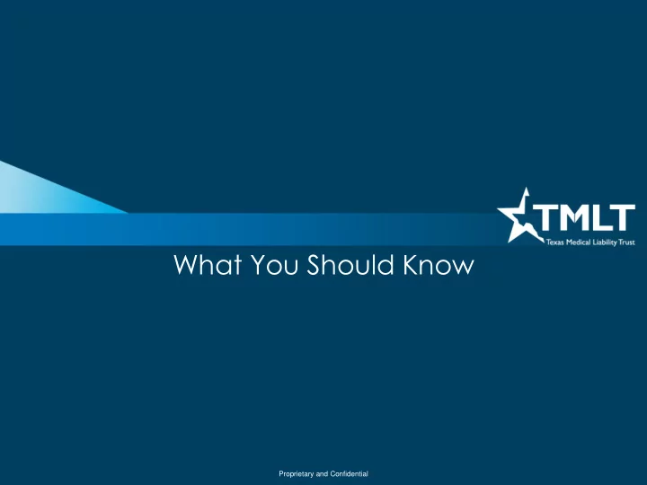 what you should know