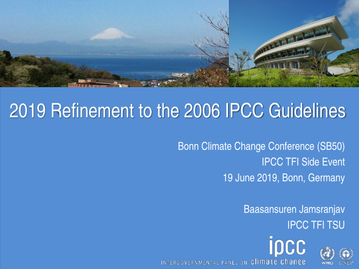 2019 refinement to the 2006 ipcc guidelines