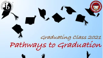 Pathways to Graduation  IB Diploma Programme  3 subjects studied at Higher Level (240 hours)  3