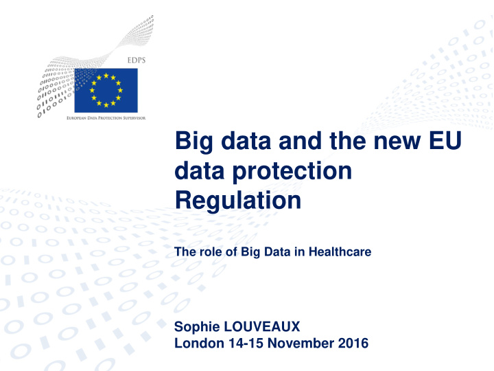 big data and the new eu data protection regulation