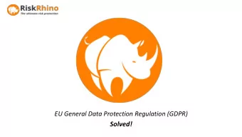 Solved!  WHY?  You take good care of your clients so you also care for their dataprivacy  Your