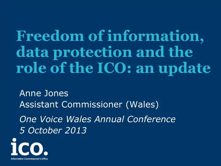 freedom of information data protection and the role of
