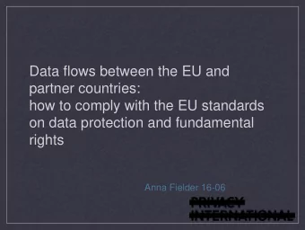 on data protection and fundamental  rights  Anna Fielder 16-06  TISA Countries  No general data