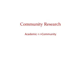 Community Research  Academic &lt;-&gt;Community  Pasifika Trivia  1.  There are 3 sub regions in
