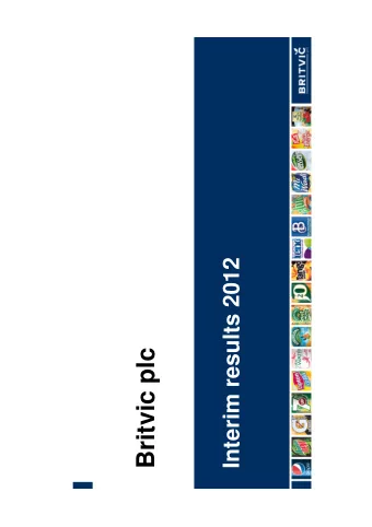 Britvic plc  Gerald Corbett  Chairman  Agenda  Financial performance  John Gibney  Britvic and the