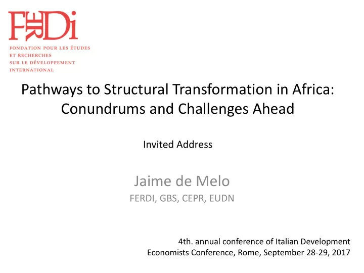conundrums and challenges ahead