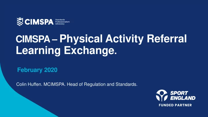 cimspa physical activity referral