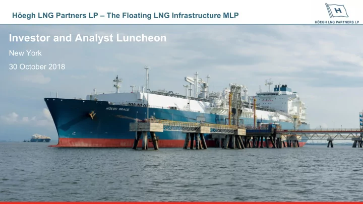 investor and analyst luncheon