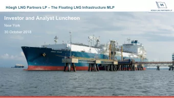 Investor and Analyst Luncheon  New York  30 October 2018  1  Forward looking statements  This