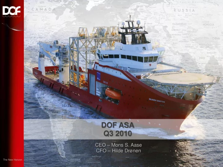 dof asa q3 2010