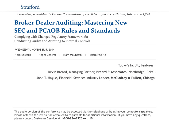 broker dealer auditing mastering new sec and pcaob rules