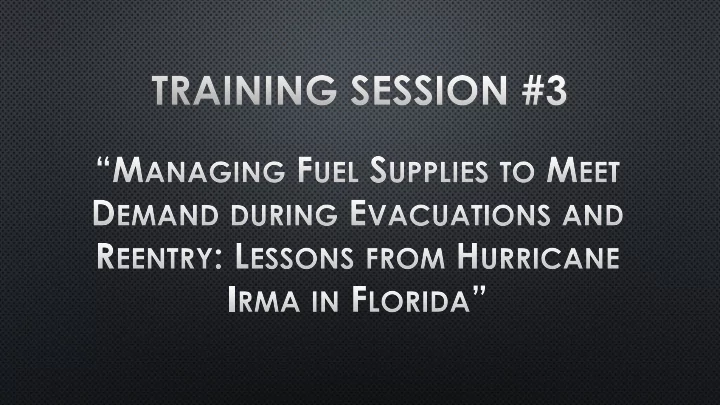fuel industry 101 in florida hurricane irma in review