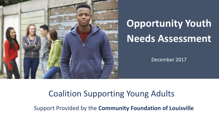 opportunity youth needs assessment