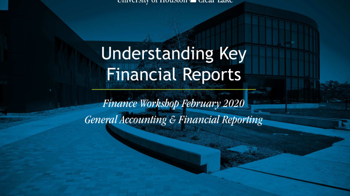 understanding key financial reports