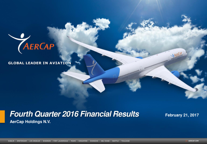 fourth quarter 2016 financial results