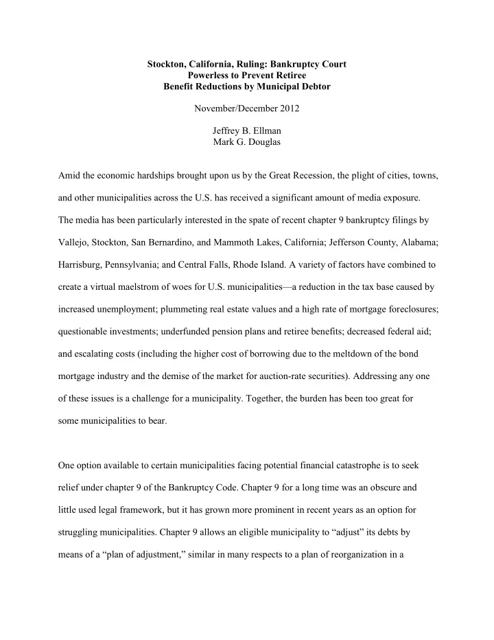 stockton california ruling bankruptcy court powerless to